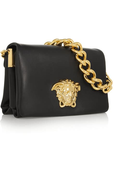 versace handbags black friday|Versace black shoulder bag.